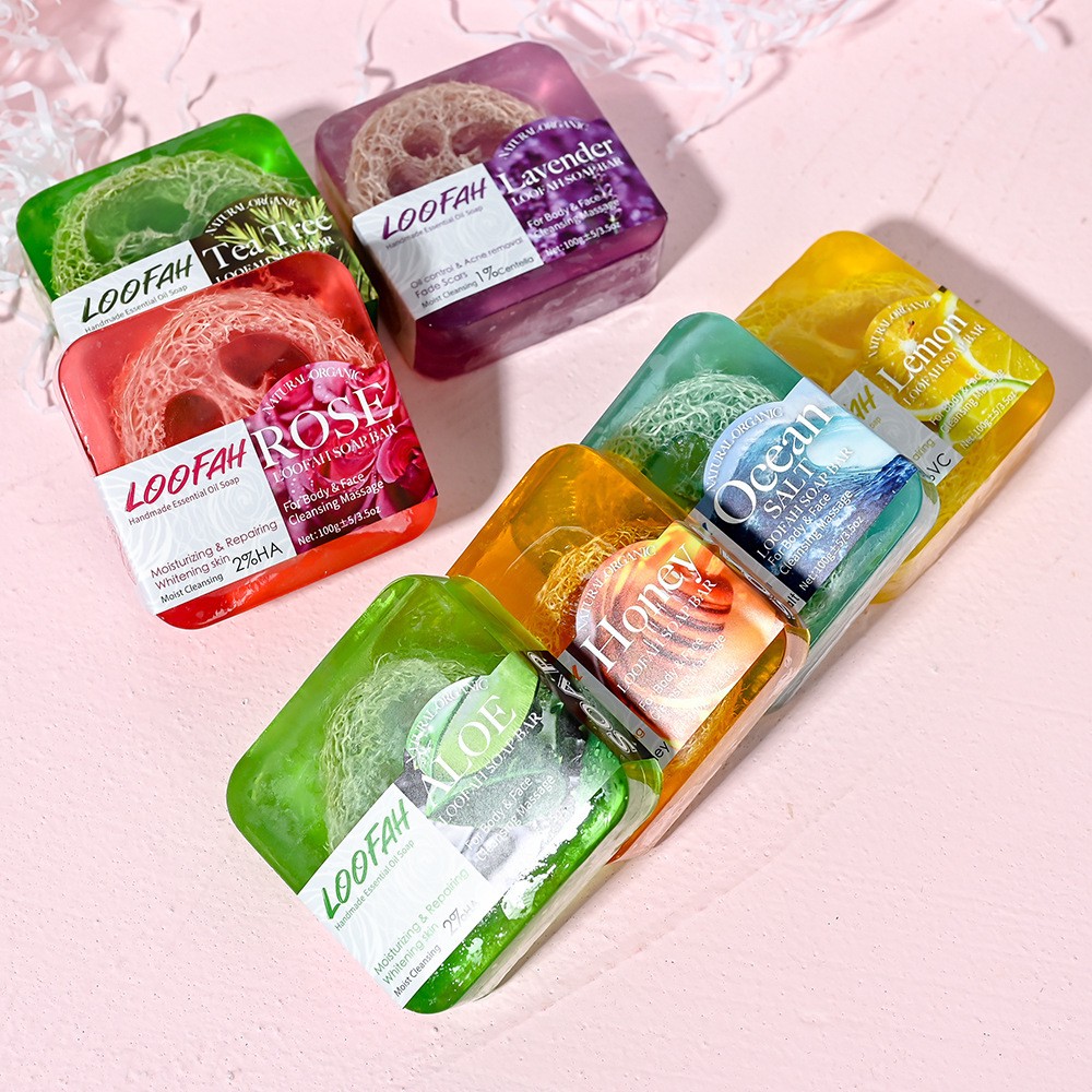 Kojic Acid Soap - Handmade Kojic Acid Soap with Loofah