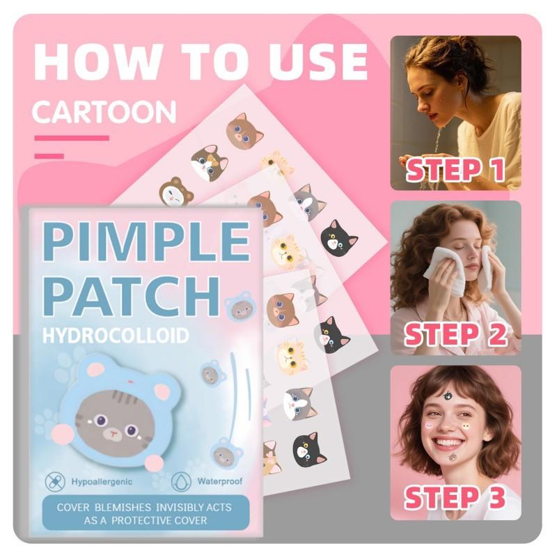Skincare Animate - 600Pcs Cartoon Animal Shaped Acne Patches