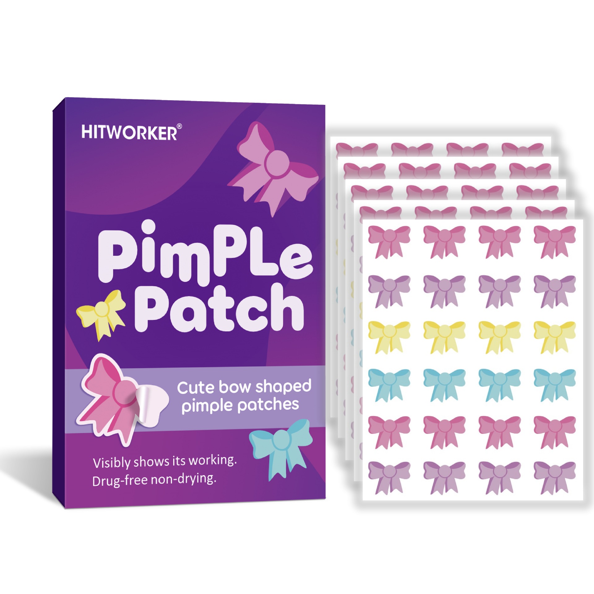 120Pcs Bow Shaped Acne Pimple  - Skincare Acne review and price