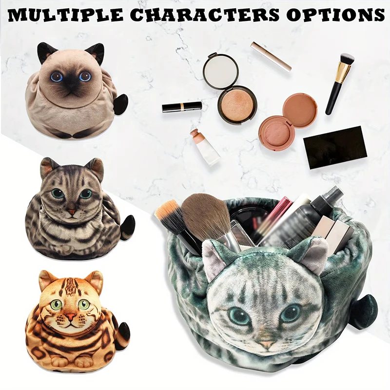 Cat-Shaped Cosmetic Storage Ba - Skincare Animate review and price