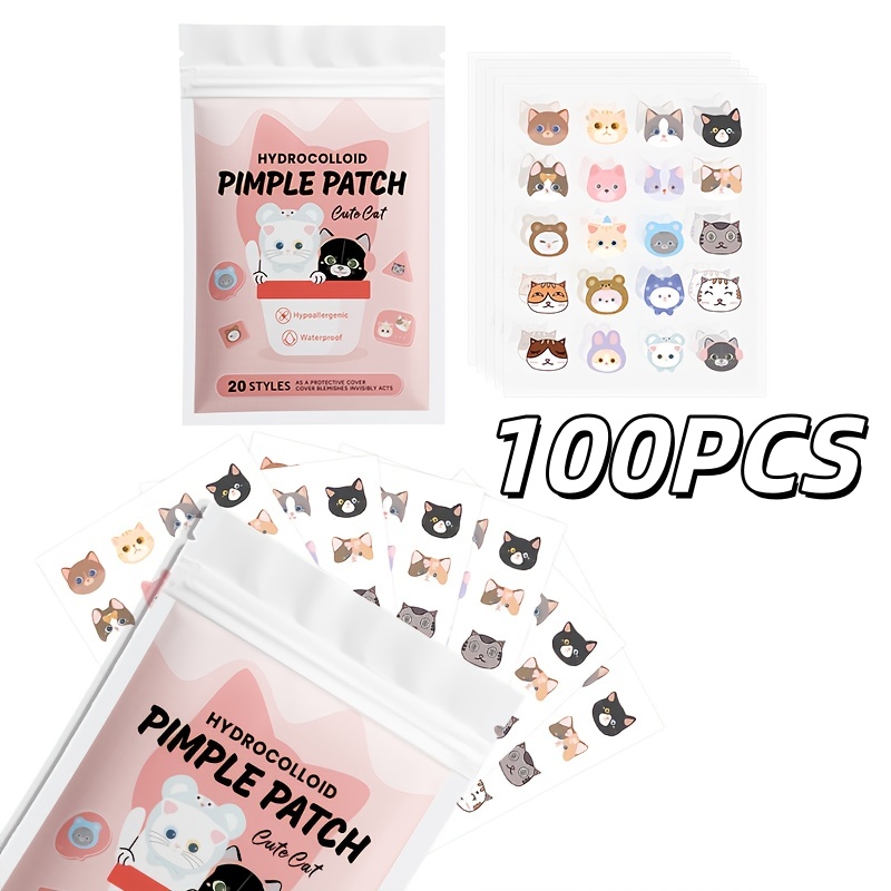 100pieces cute cat Pimple patc - Skincare Acne review and price