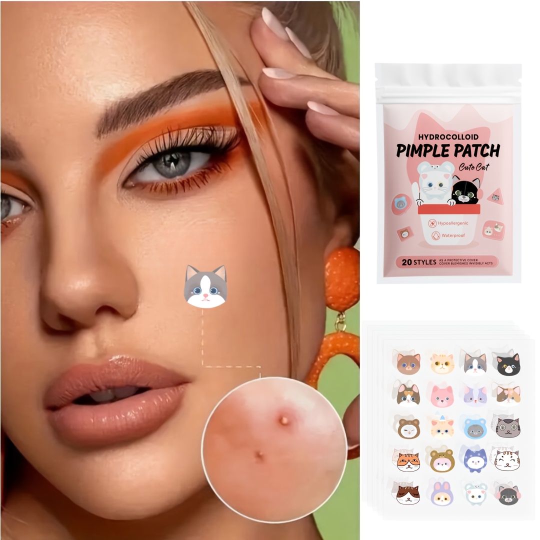 100pieces cute cat Pimple patc - Skincare Acne review and price