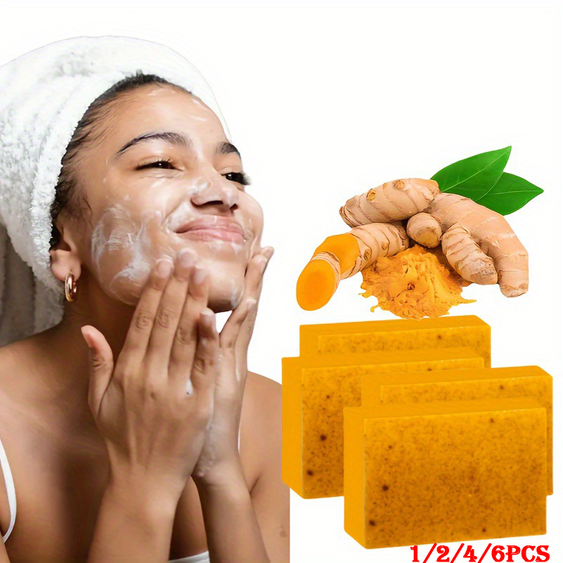1/2/4/6Pcs Turmeric Kojic Acid - Kojic Acid Soap review and price