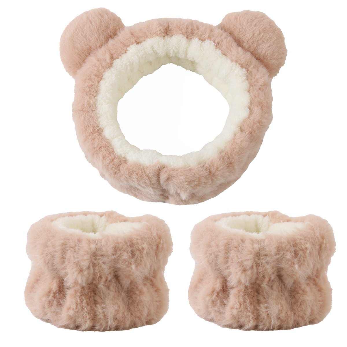 3pcs Cute Bear Headband Set Fl - Skincare Animate review and price